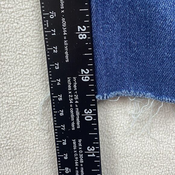 Rag & Bone Jeans 32 Womens High Rise Flare Raw Hem Stretch Blue Denim Boho - Picture 6 of 15